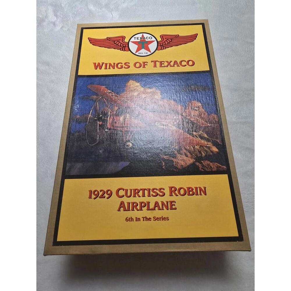 1929 Wings of Texaco Curtiss Robin Plane ERTL Die Cast Airplane Bank 6th Series